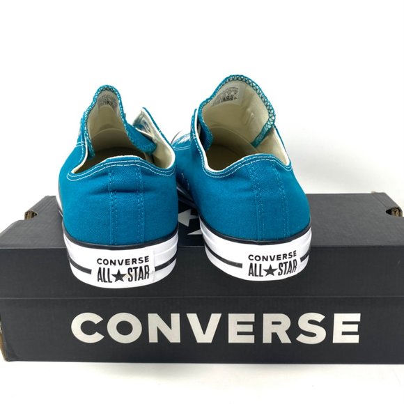 Converse Womens CTAS SLIP On Low Top Sneaker Blue Bright Spruce Size 6.5 170158F - Picture 6 of 11